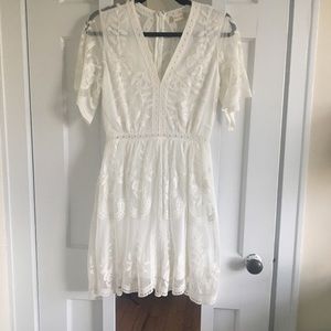 Altar'd State White Embroidered/Lace Dress